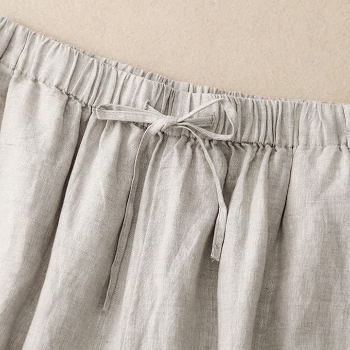 Pantalon Capri court à jambes larges et taille élastique pour femme, avec poches, motif Buddha Stones - image 18