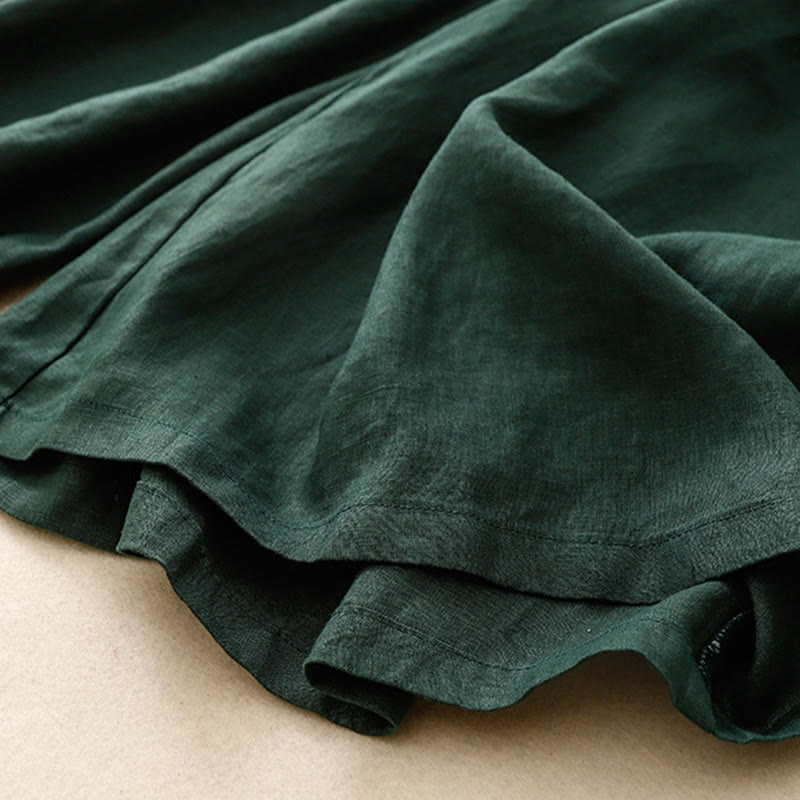 Pantalon Capri court et large à taille élastique avec poches pour femme Buddha Stones - image 28