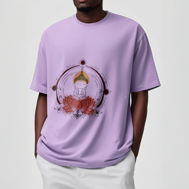 T-shirt à motif mandala Bouddha Lotus Joyful Buddha Stones - image 18