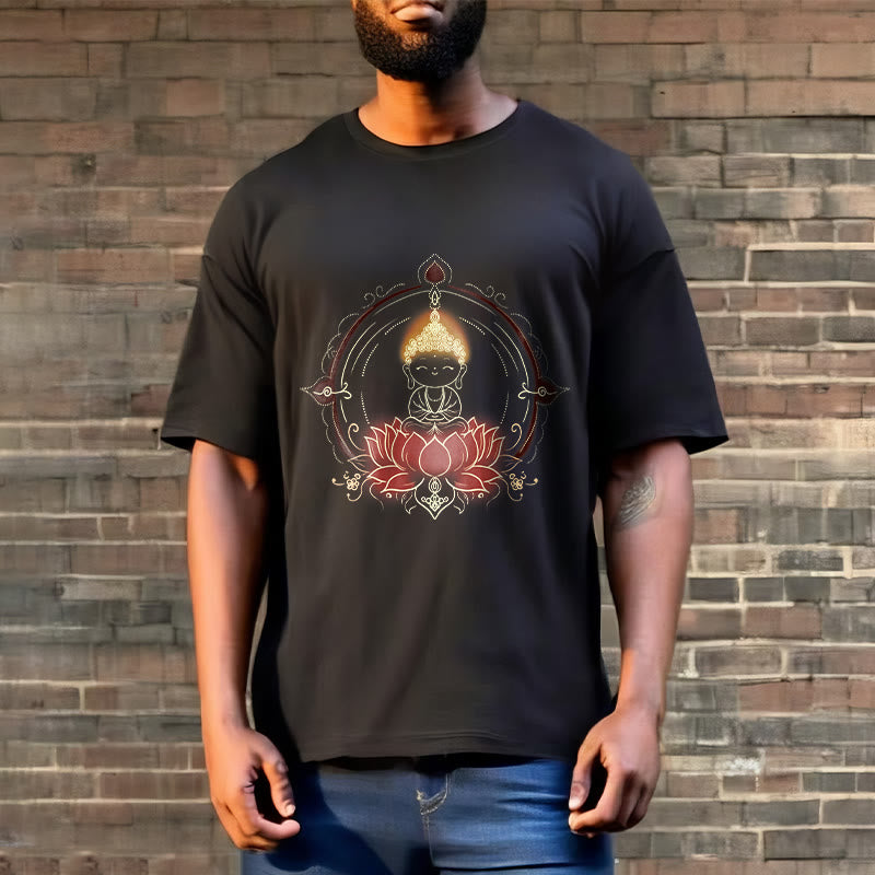 T-shirt à motif mandala Bouddha Lotus Joyful Buddha Stones - image 7