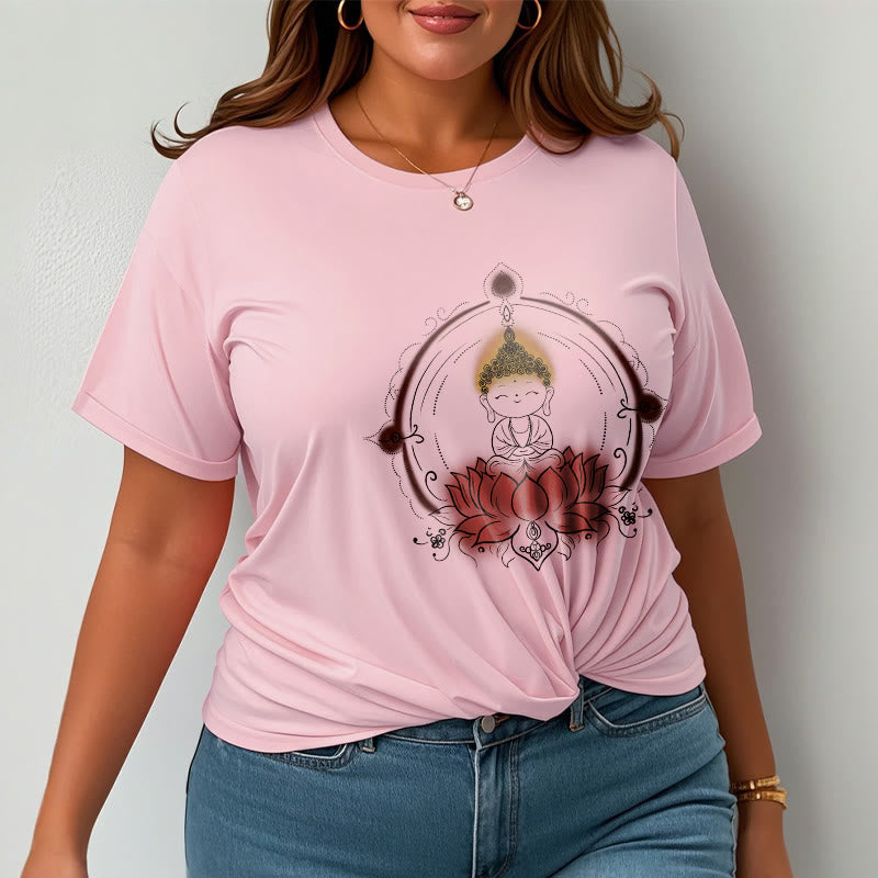 T-shirt à motif mandala Bouddha Lotus Joyful Buddha Stones - image 14