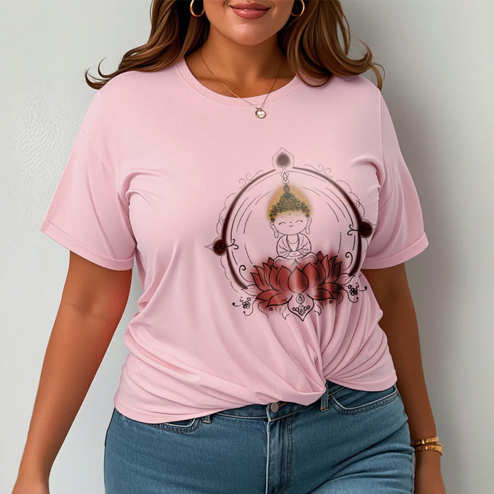 T-shirt à motif mandala Bouddha Lotus Joyful Buddha Stones - image 14