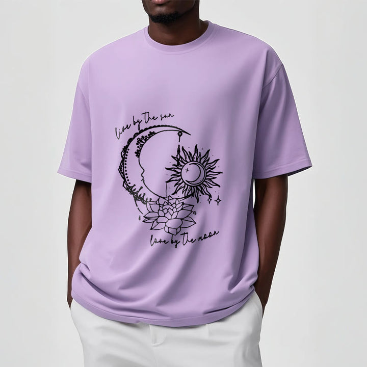 T-shirt à motif Buddha Stones, soleil, lune, fleur de lotus - image 18