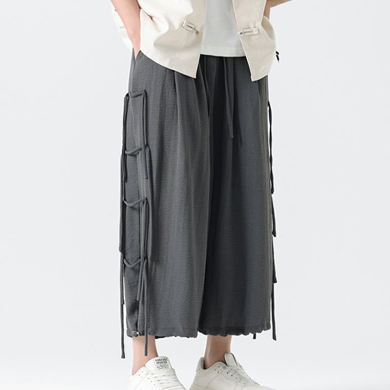 Pantalon décontracté en élasthanne avec cordon de serrage et poches pour homme, longueur 7-8, motif Buddha Stones - image 17