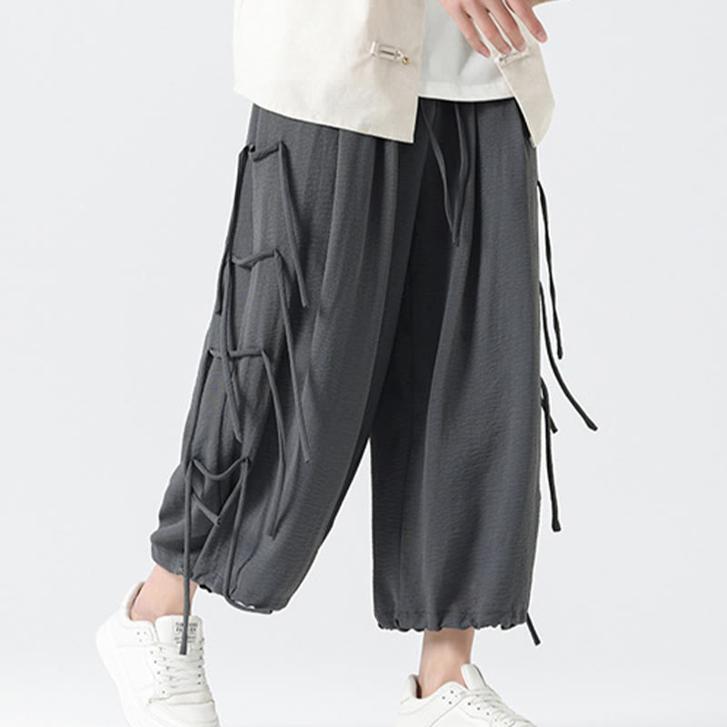 Pantalon décontracté en élasthanne avec cordon de serrage et poches pour homme, longueur 7-8, motif Buddha Stones - image 21