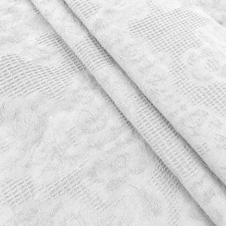 Robe mi-longue d'été en coton et lin à plis et cordon de serrage avec poches Motif Buddha Stones - image 8