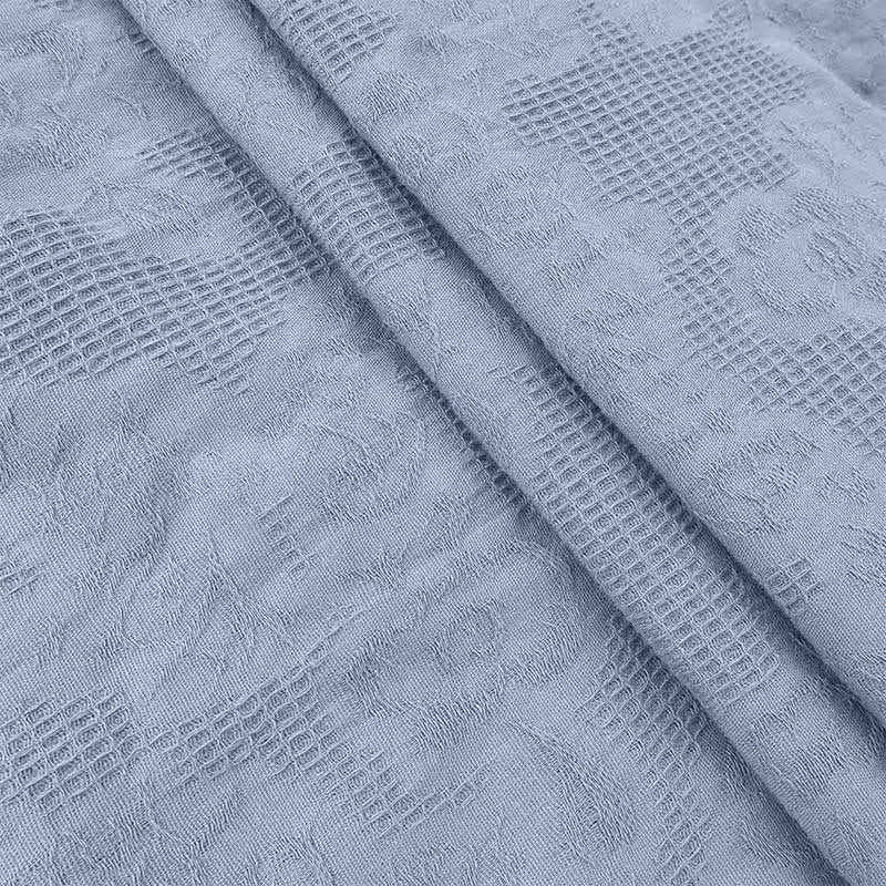 Robe mi-longue d'été en coton et lin à plis et cordon de serrage avec poches Motif Buddha Stones - image 20