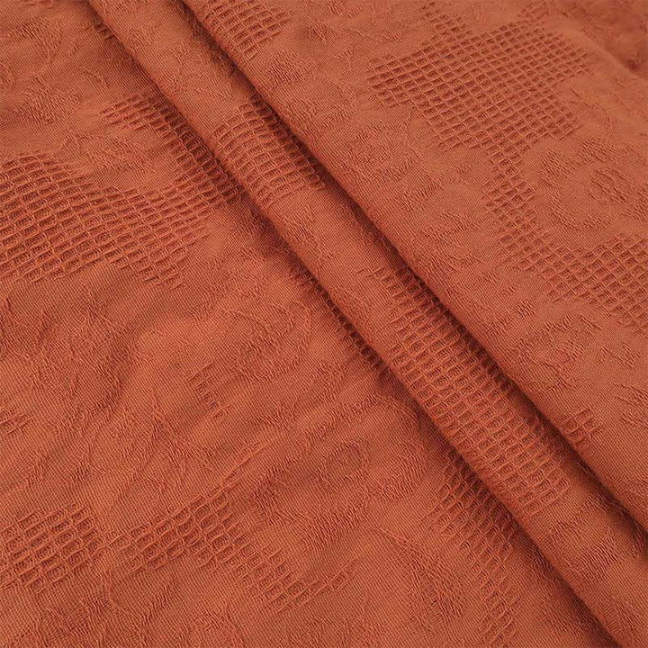 Robe mi-longue d'été en coton et lin à plis et cordon de serrage avec poches Motif Buddha Stones - image 2