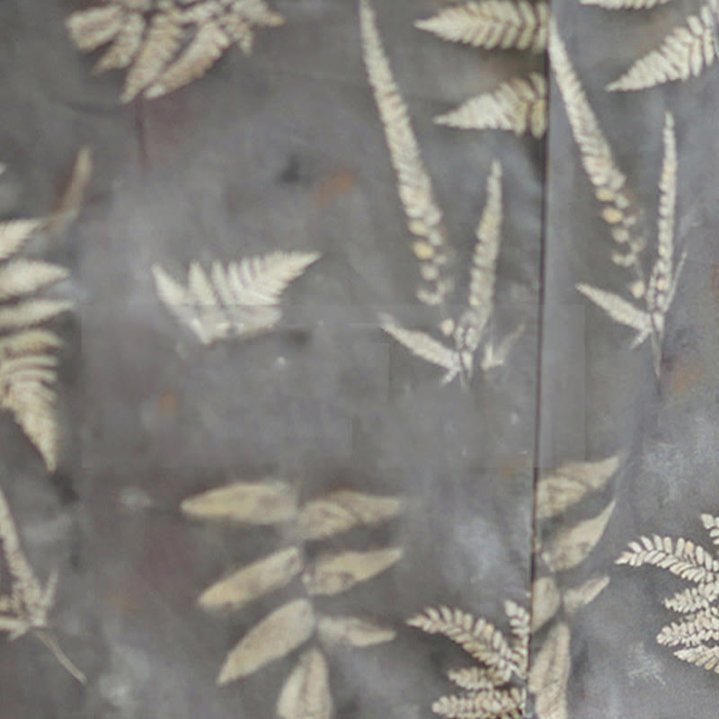 Robe mi-longue cheongsam rétro gris foncé en coton avec boutons Buddha Stones et poches - image 11