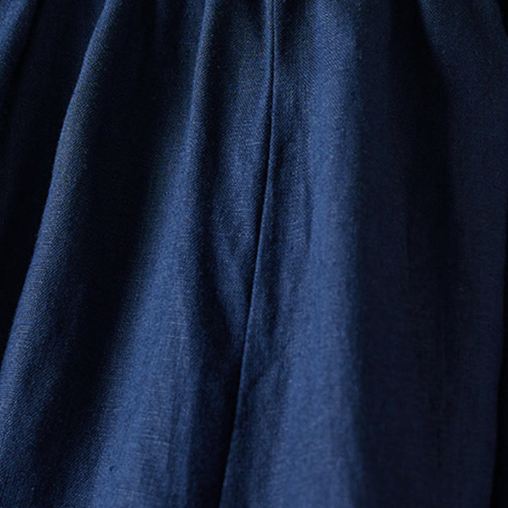 Pantalon sarouel en coton et lin pour femme, avec poches, motif Buddha Stones, fil coloré, longueur 7-8 - image 16