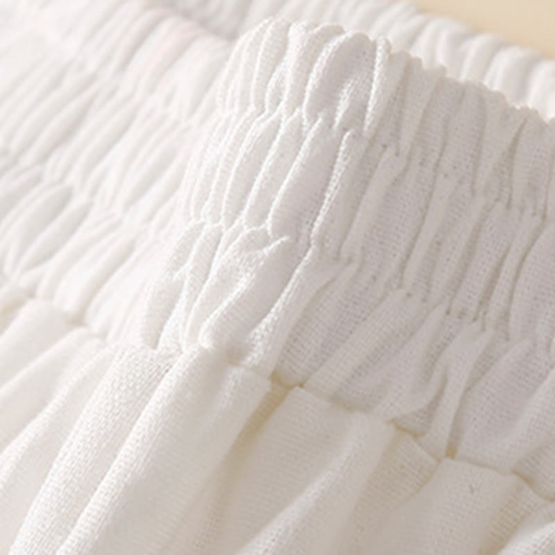 Pantalon sarouel en coton et lin avec poches pour femme, motif Buddha Stones, en dentelle unie - image 22