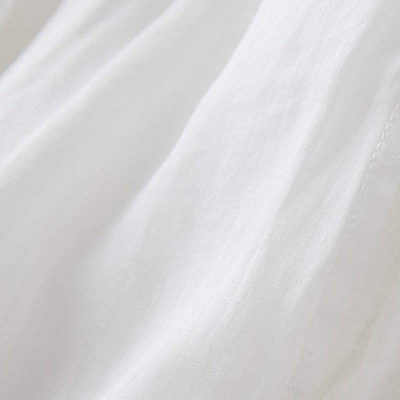 Pantalon large en coton avec poches et doublure décontractée Buddha Stones pour femme, longueur 7-8 - image 12