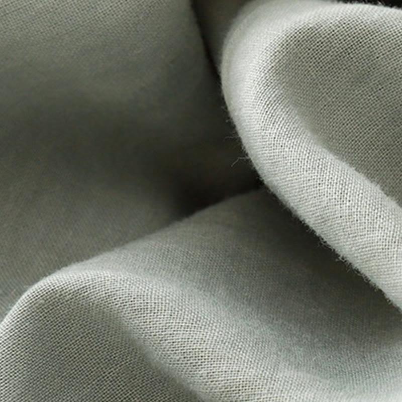 Chemise en coton à manches lanternes et motif Buddha Stones pour femme - image 4