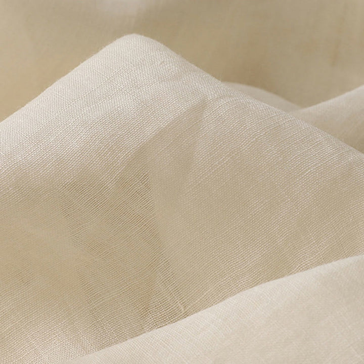 Chemise simple boutonnage en coton et lin pour femme, broderie de fleurs et de Buddha Stones - image 4