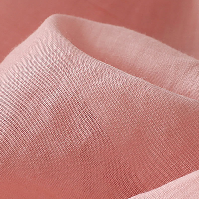 Chemise simple boutonnage en coton et lin pour femme, broderie de fleurs et de Buddha Stones - image 34