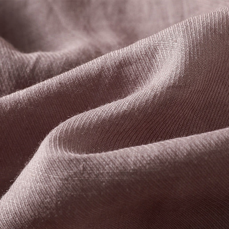 Chemise décontractée sans manches plissée en coton et lin pour femme, motif Buddha Stones - image 6