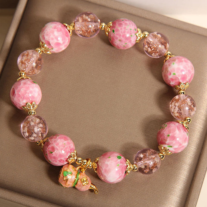 Bracelet Liuli en gourde et Buddha Stones - image 4