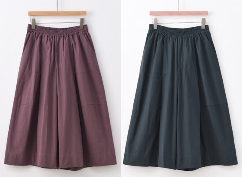 Pantalon capri court Buddha Stones taille haute en coton uni avec poches pour femme - image 22