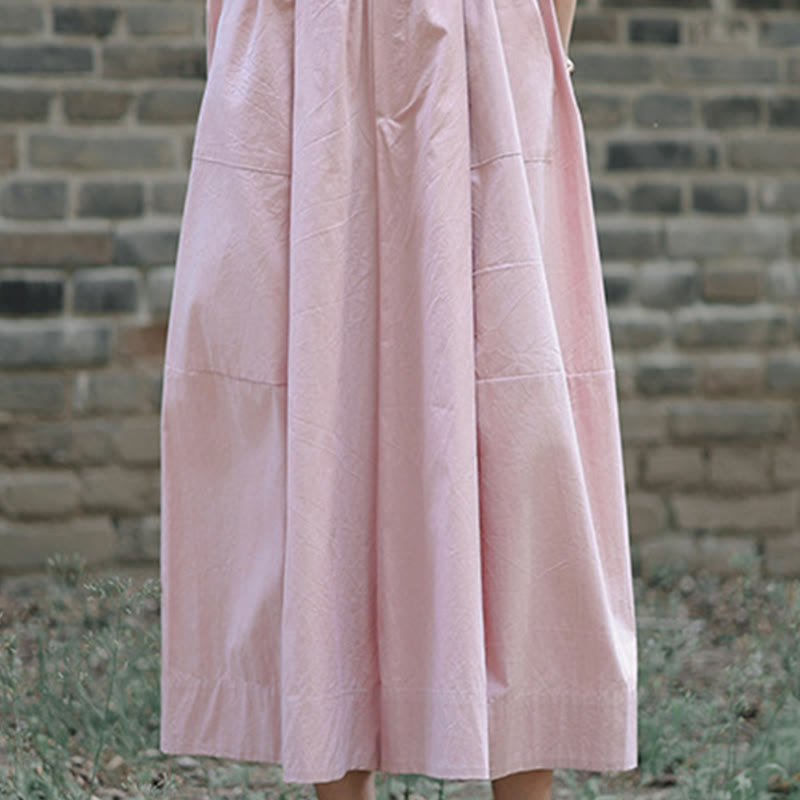 Pantalon capri court Buddha Stones taille haute en coton uni avec poches pour femme - image 15