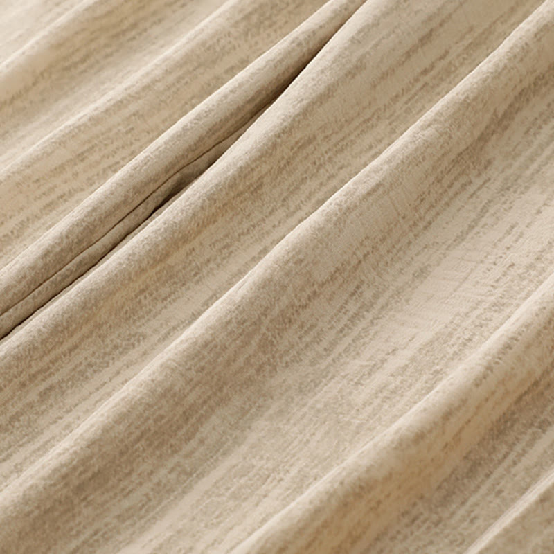 Pantalon large en coton avec poches et lacets pour femme, style décontracté, Buddha Stones - image 3