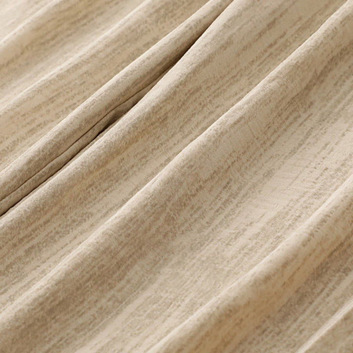 Pantalon large en coton avec poches et lacets pour femme, style décontracté, Buddha Stones - image 3