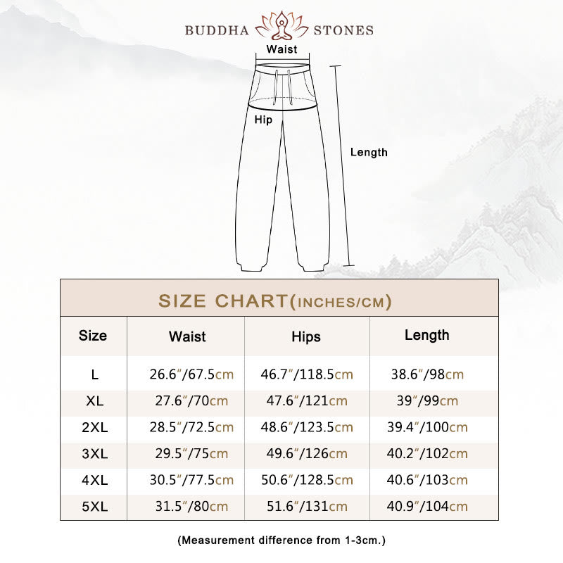 Pantalon pour homme avec cordon de serrage et poches Motif Buddha Stones - image 3