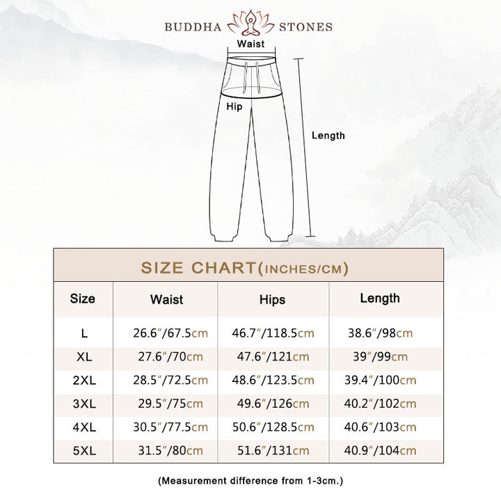 Pantalon pour homme avec cordon de serrage et poches Motif Buddha Stones - image 4