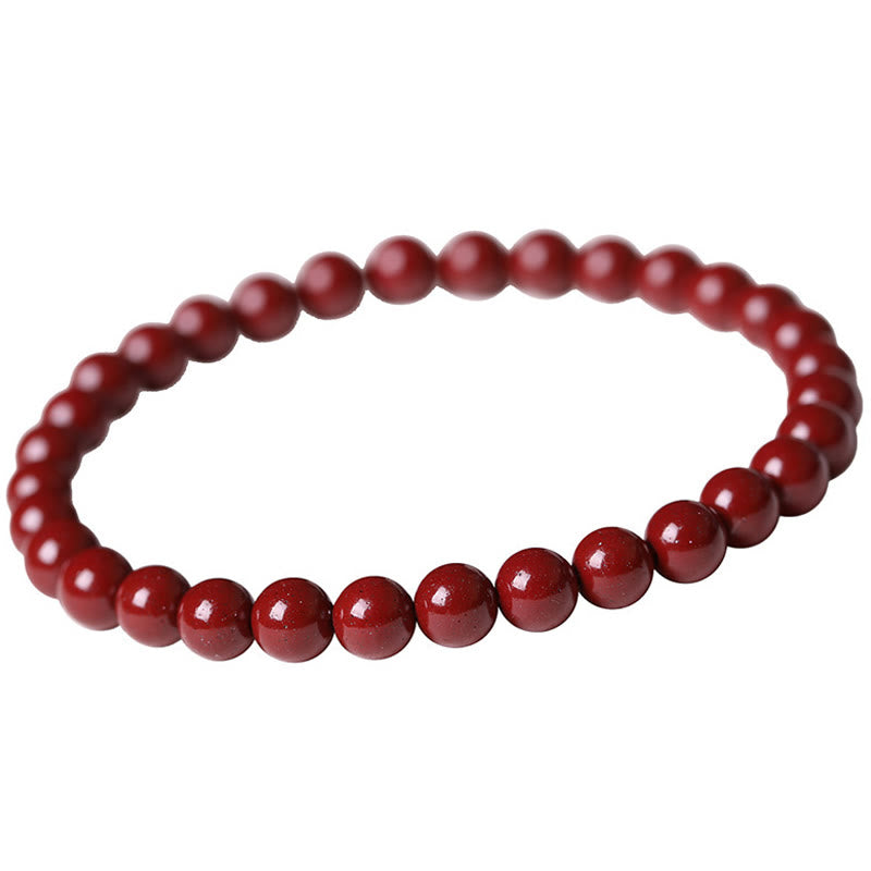 Bracelet de Buddha Stones - Cinabre (taille des perles : 6 mm) - image 9
