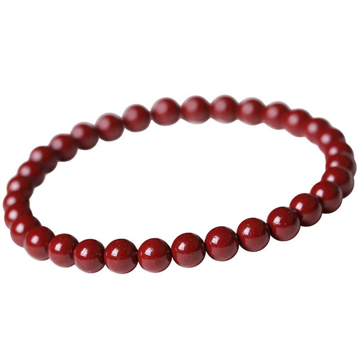 Bracelet de Buddha Stones - Cinabre (taille des perles : 6 mm) - image 9