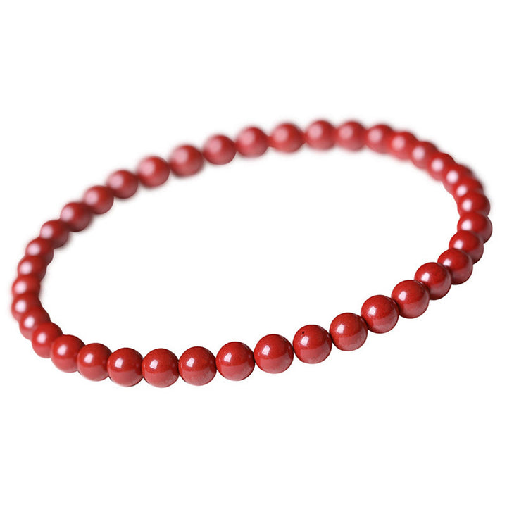 Bracelet de Buddha Stones - Cinabre impérial (taille des perles : 6 mm) - image 12