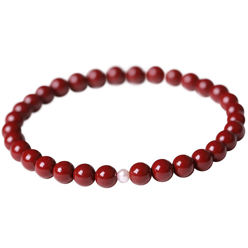 Bracelet de Buddha Stones - Perle de cinabre (taille des perles : 6 mm) - image 10