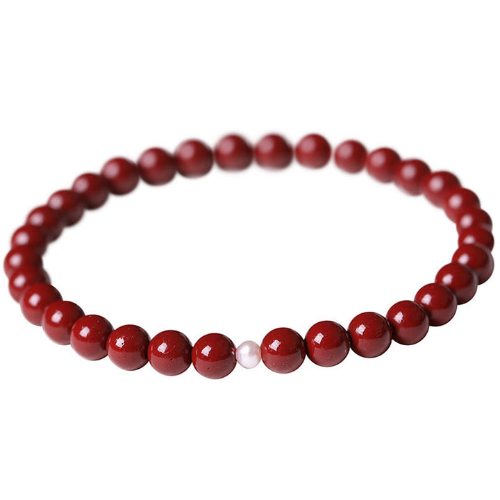 Bracelet de Buddha Stones - Perle de cinabre (taille des perles : 6 mm) - image 10