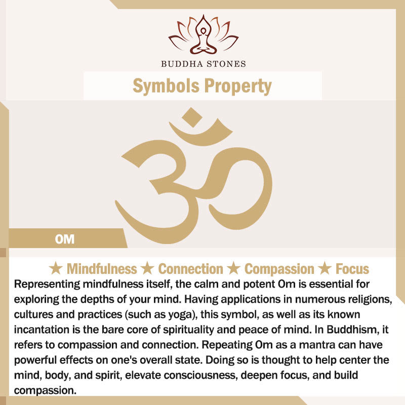 Bague ajustable pour homme avec symbole Om et Buddha Stones - image 8
