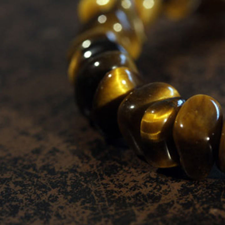 Bracelet Courage en Buddha Stones et Oeil de Tigre
