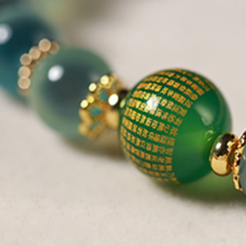 Bracelet de guérison en agate bonbon colorée naturelle et Buddha Stones , gousse de lotus dorée - image 6