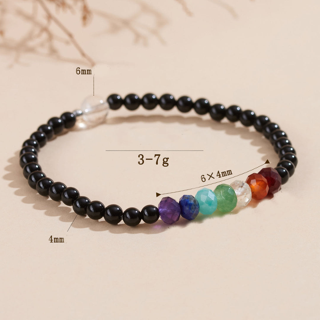 Bracelet en tourmaline noire ultra-fine de 4 mm de Buddha Stones - image 5