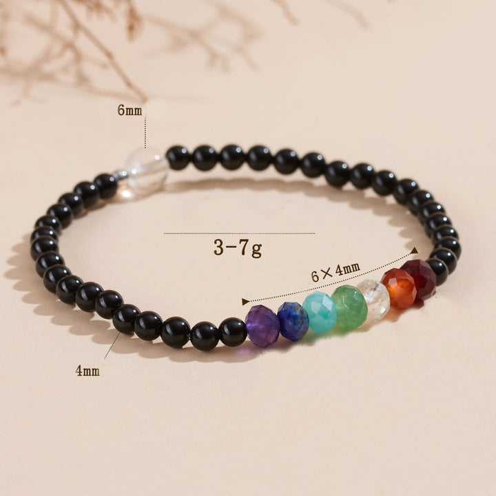 Bracelet en tourmaline noire ultra-fine de 4 mm de Buddha Stones - image 5