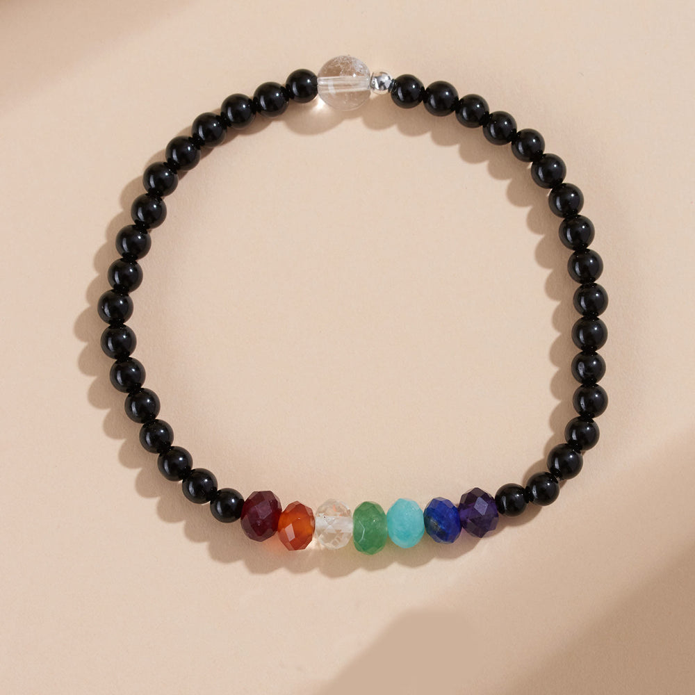 Bracelet en tourmaline noire ultra-fine de 4 mm de Buddha Stones - image 2
