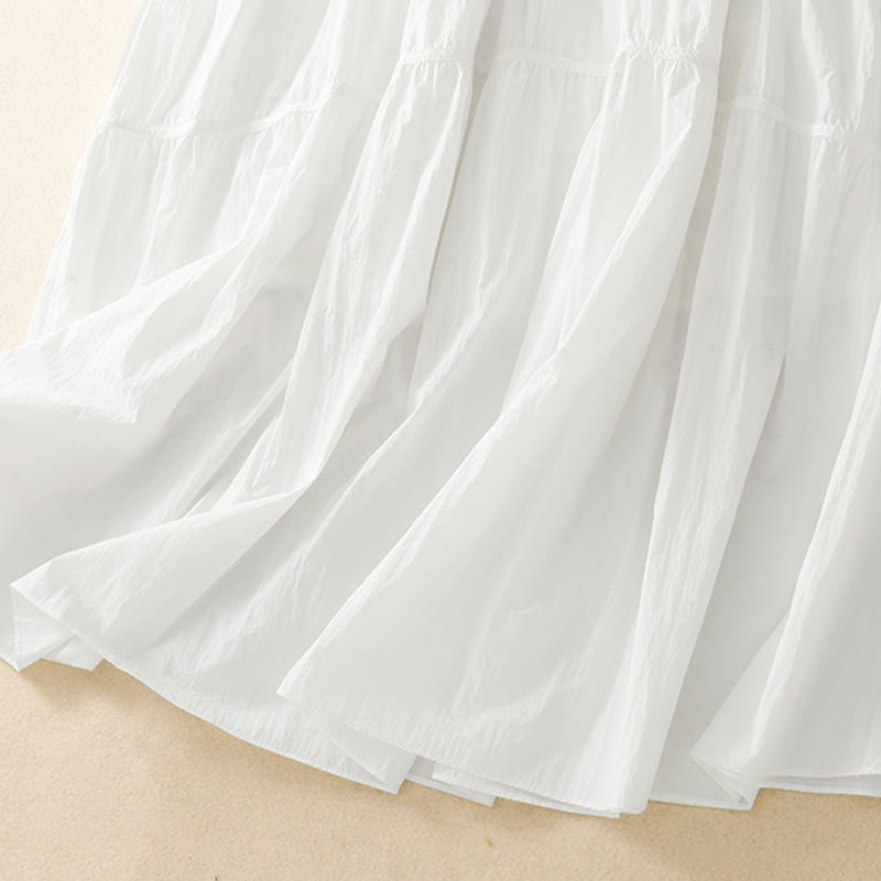 Jupe femme à taille élastique et poches, motif Buddha Stones, lignes simples - image 8