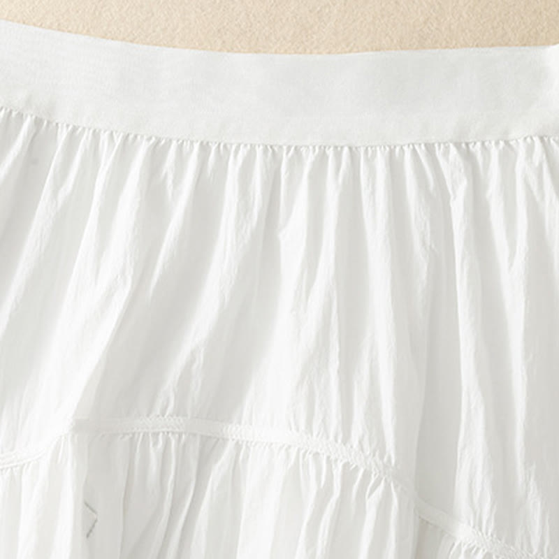 Jupe femme à taille élastique et poches, motif Buddha Stones, lignes simples - image 4