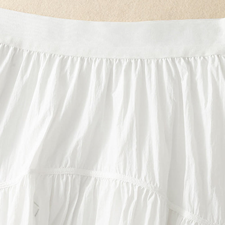 Jupe femme à taille élastique et poches, motif Buddha Stones, lignes simples - image 4