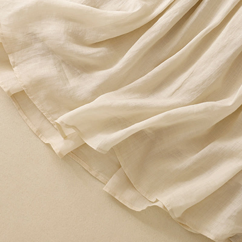 Jupe d'été pour femme avec cordon de serrage et taille élastique, motif Buddha Stones - image 26