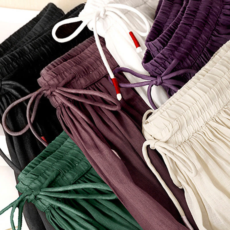 Jupe d'été pour femme avec cordon de serrage et taille élastique, motif Buddha Stones - image 29