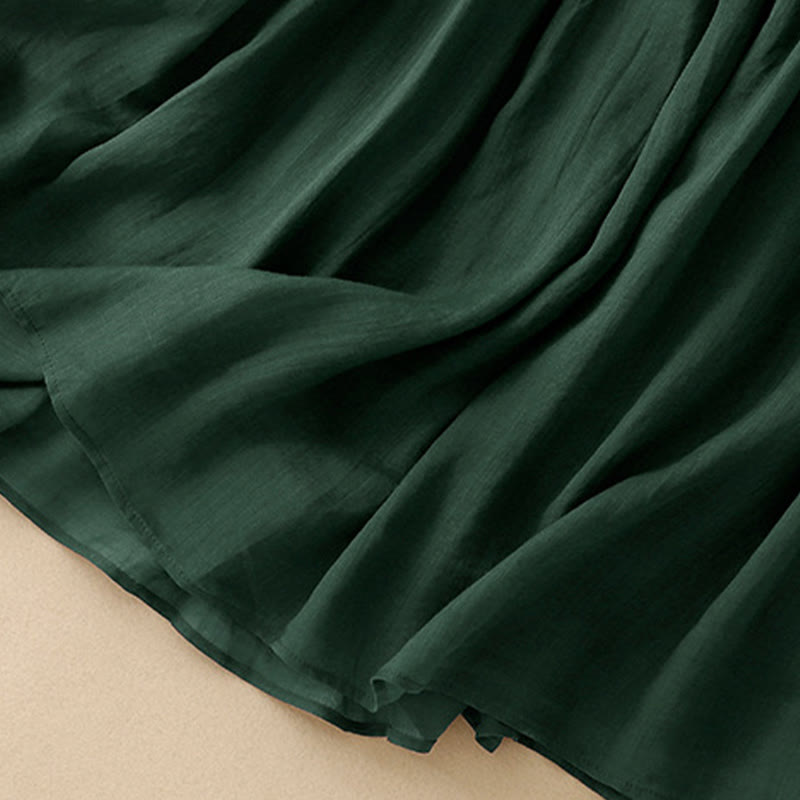 Jupe d'été pour femme avec cordon de serrage et taille élastique, motif Buddha Stones - image 8