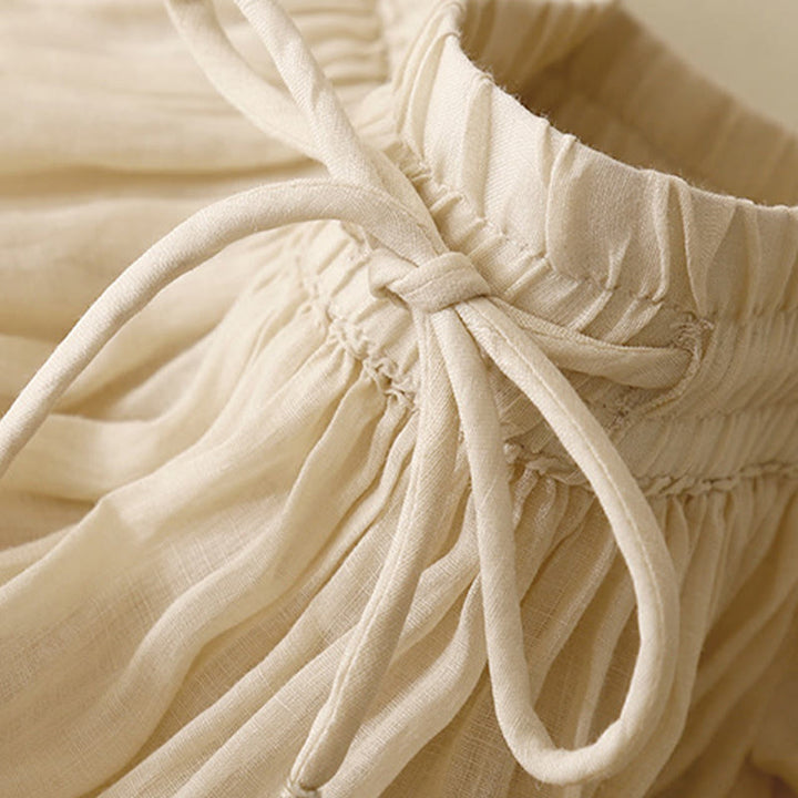 Jupe d'été pour femme avec cordon de serrage et taille élastique, motif Buddha Stones - image 23