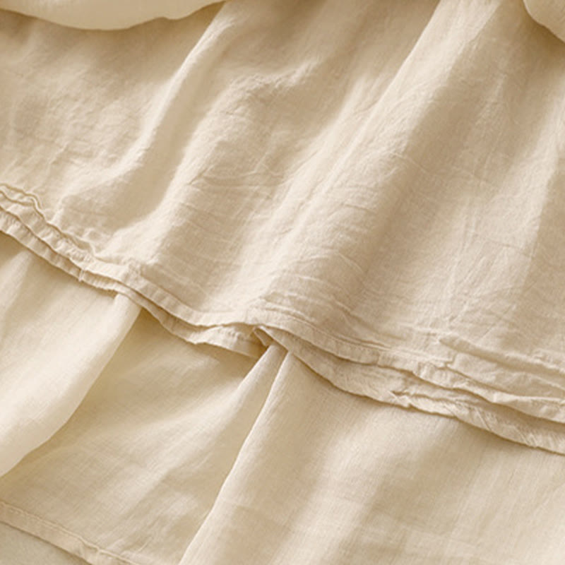 Jupe d'été pour femme avec cordon de serrage et taille élastique, motif Buddha Stones - image 24