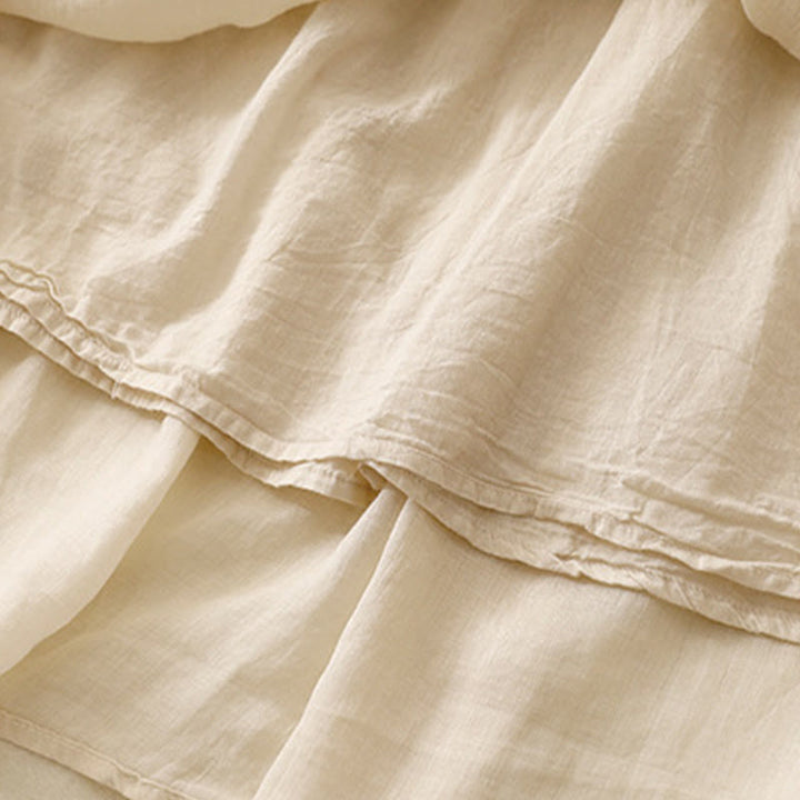 Jupe d'été pour femme avec cordon de serrage et taille élastique, motif Buddha Stones - image 24