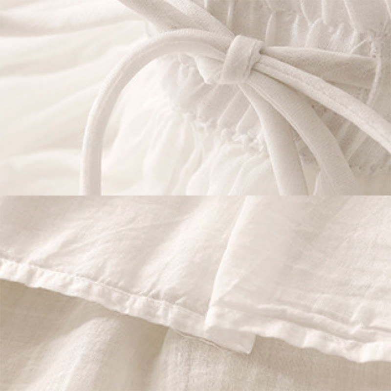 Jupe d'été pour femme avec cordon de serrage et taille élastique, motif Buddha Stones - image 3