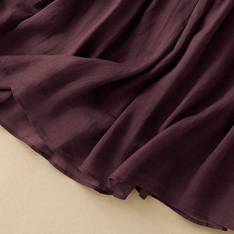 Jupe d'été pour femme avec cordon de serrage et taille élastique, motif Buddha Stones - image 18