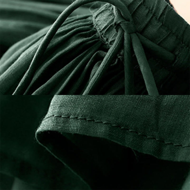 Jupe d'été pour femme avec cordon de serrage et taille élastique, motif Buddha Stones - image 7